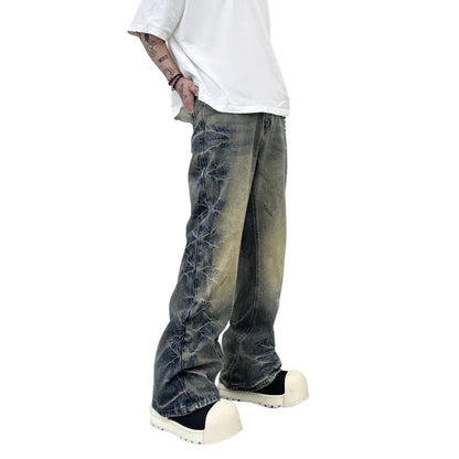 Straight Flared Denim Jeans