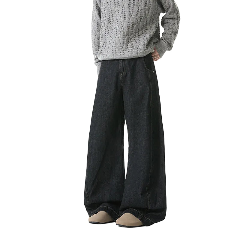 Y2K Trendy Wide-Leg Denim Jeans