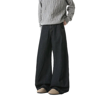 Y2K Trendy Wide-Leg Denim Jeans