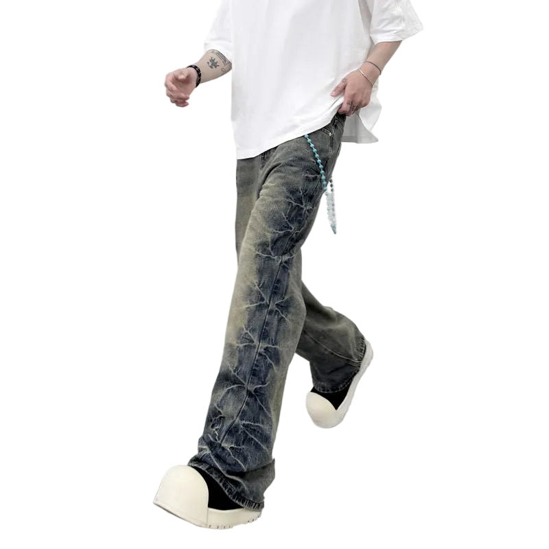 Straight Flared Denim Jeans