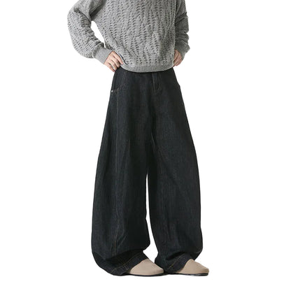 Y2K Trendy Wide-Leg Denim Jeans