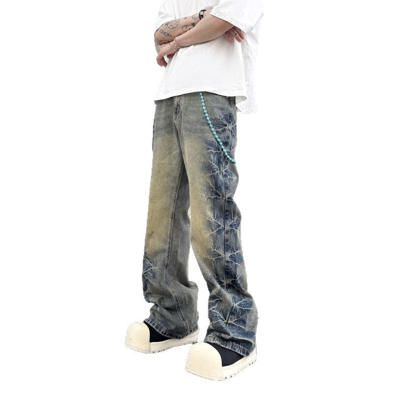 Straight Flared Denim Jeans