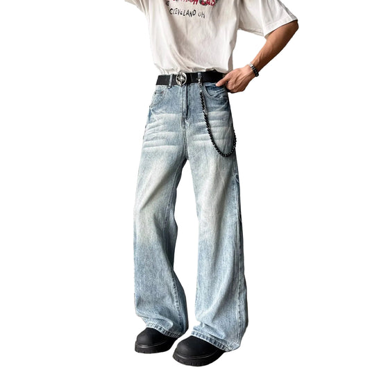 Washed Flared Denim Jeans