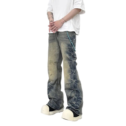 Straight Flared Denim Jeans