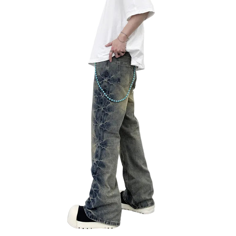 Straight Flared Denim Jeans