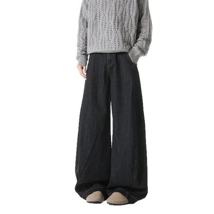 Y2K Trendy Wide-Leg Denim Jeans